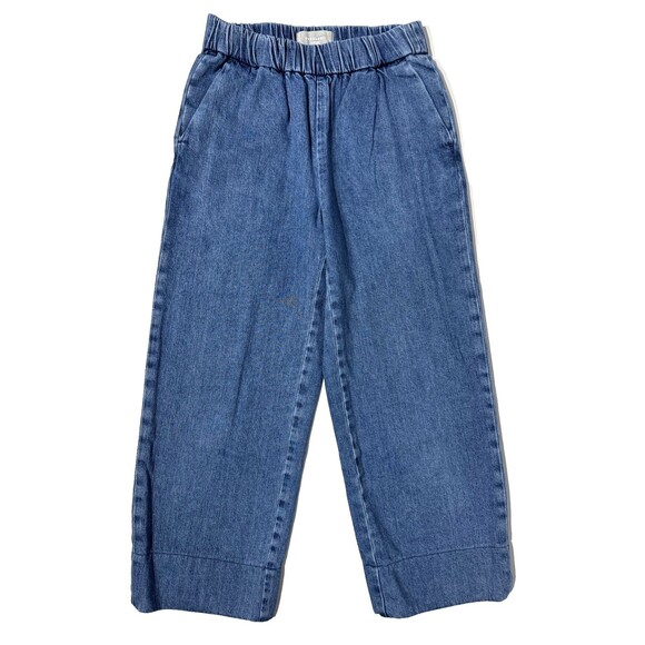 Everlane The Easy Jean Wide Leg Crop High Rise Elastic Waist Women Size 2 (J3) - Picture 1 of 12